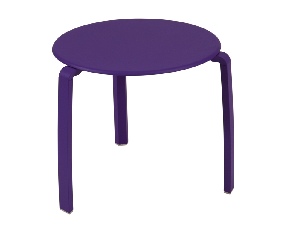 Alizé low table Ø 48 cm – Aubergine
