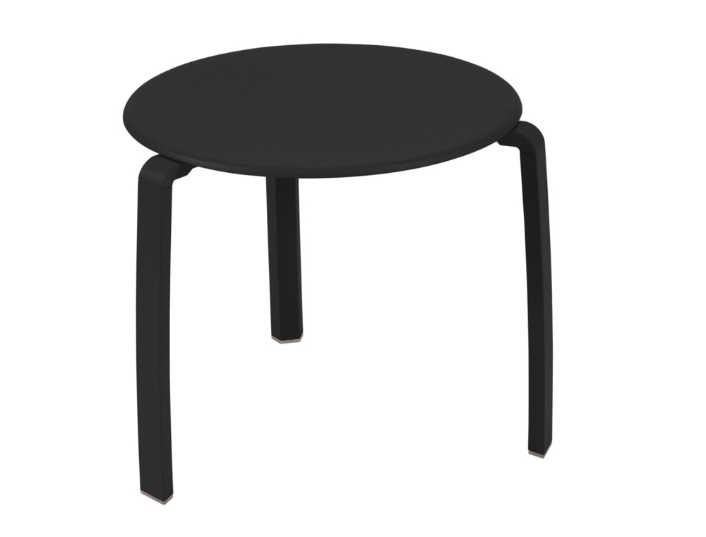 Alizé low table Ø 48 cm – Liquorice
