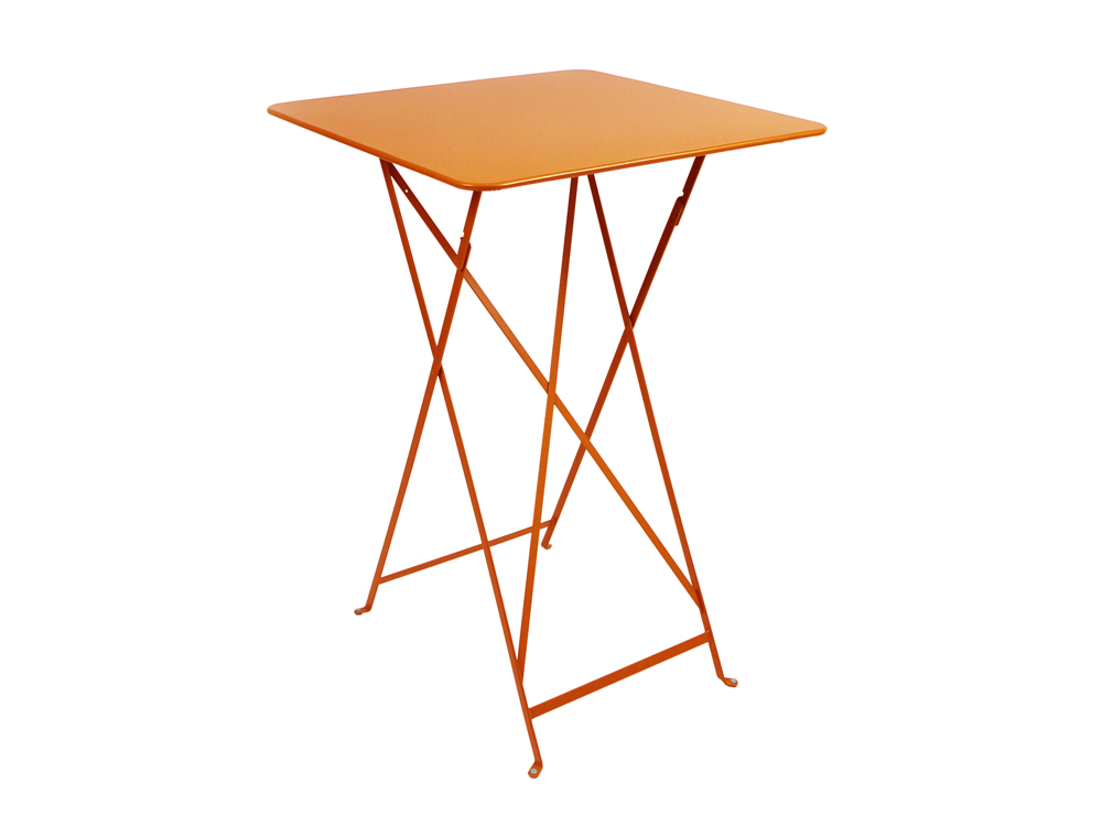 Bistro folding high table 71 x 71 cm – Carrot