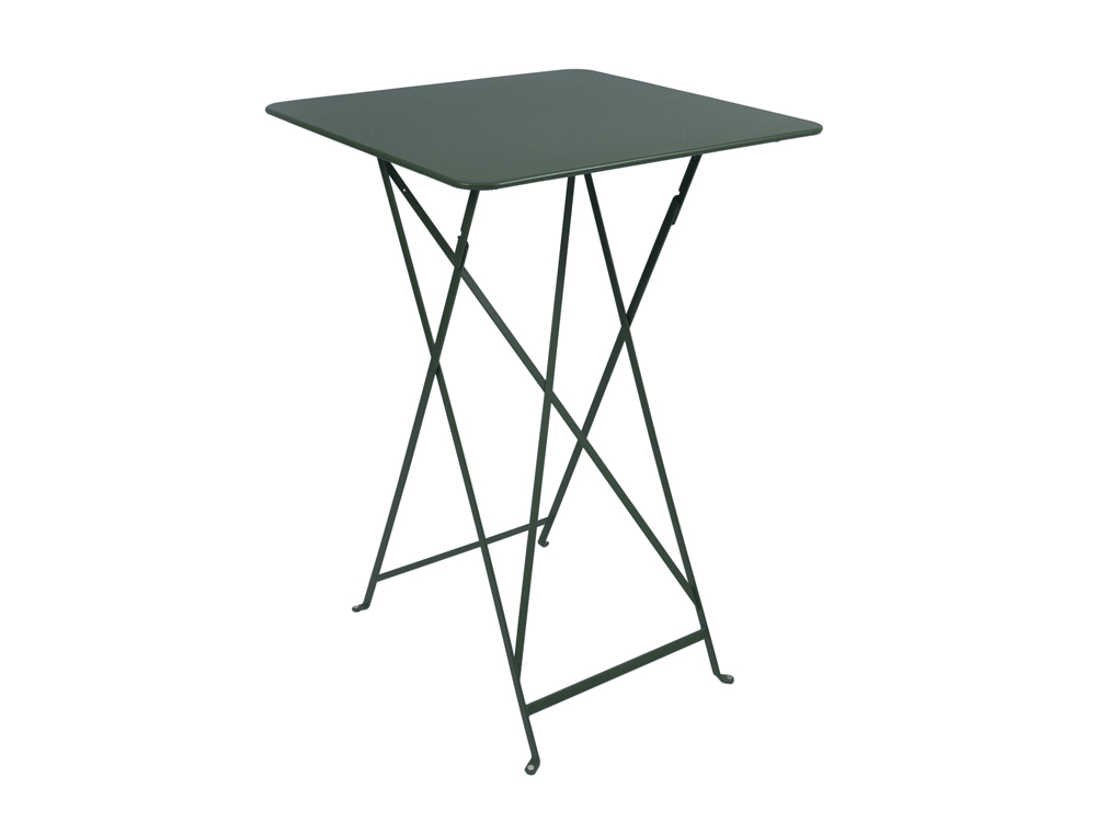 Bistro folding high table 71 x 71 cm – Cedar Green