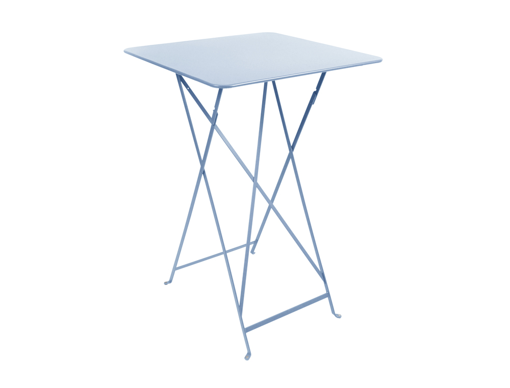 Bistro folding high table 71 x 71 cm – Fjord Blue