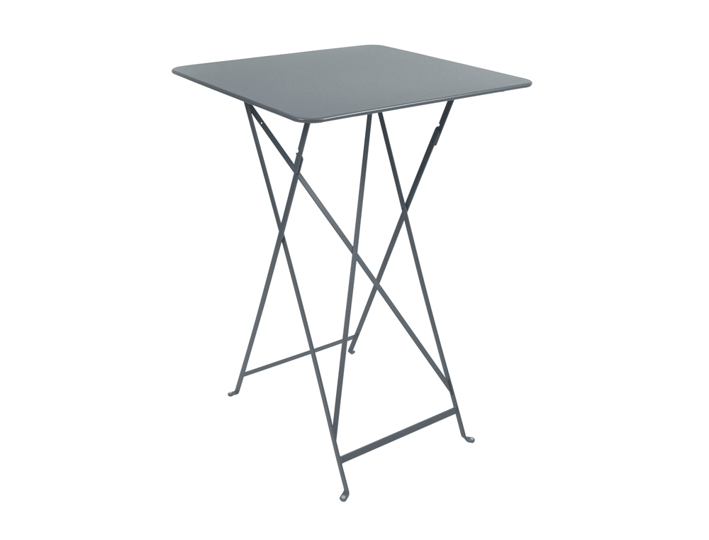Bistro folding high table 71 x 71 cm – Storm Grey