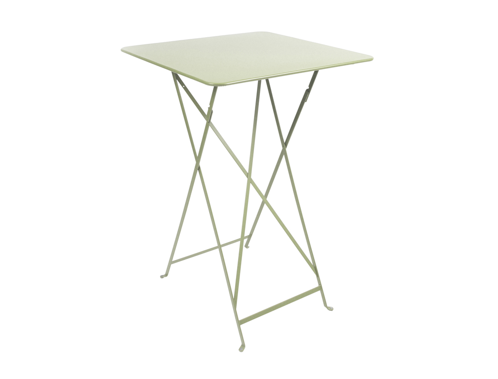 Bistro folding high table 71 x 71 cm – Willow Green