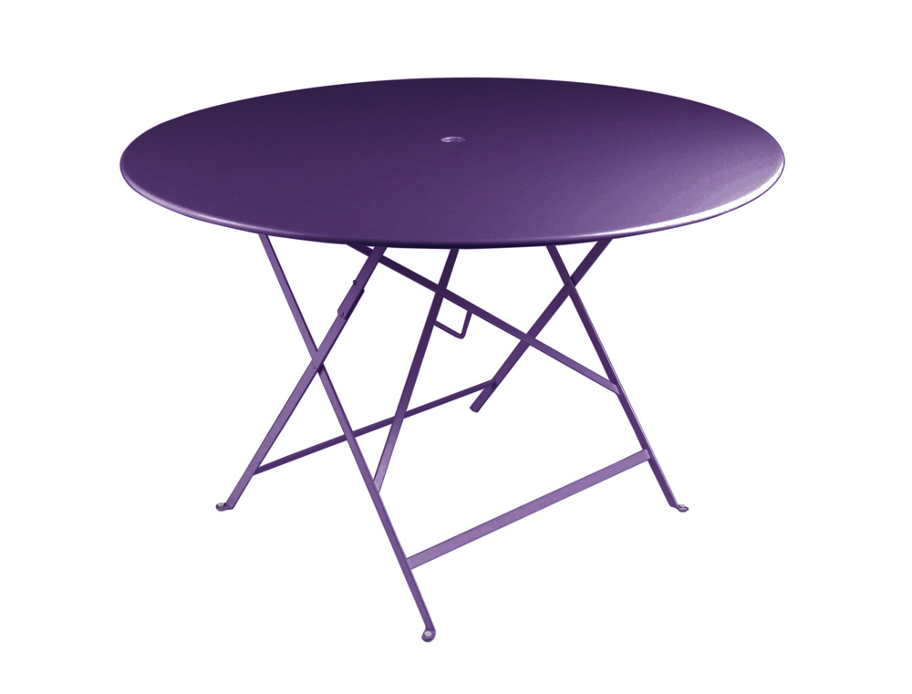 Bistro table Ø 117 cm – Aubergine
