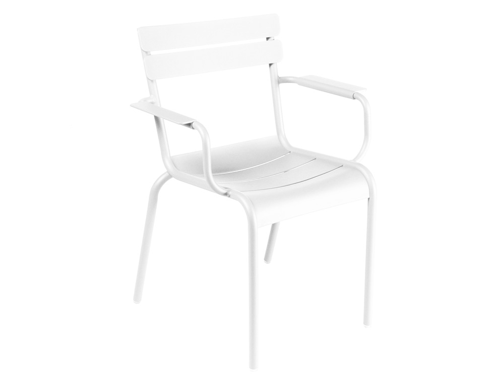 Luxembourg armchair – Cotton White