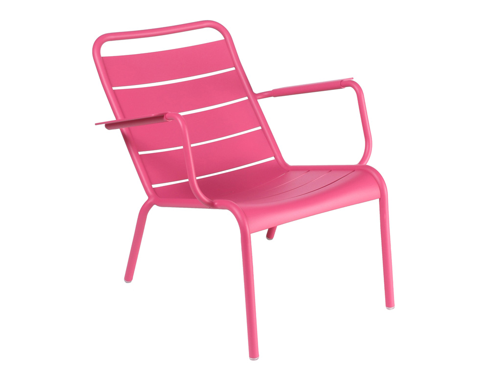 Luxembourg low armchair – Fuchsia