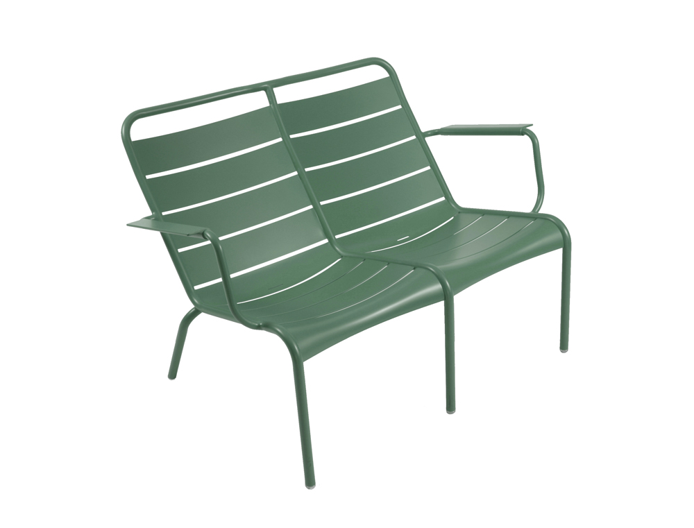 Luxembourg low armchair duo – Cedar Green