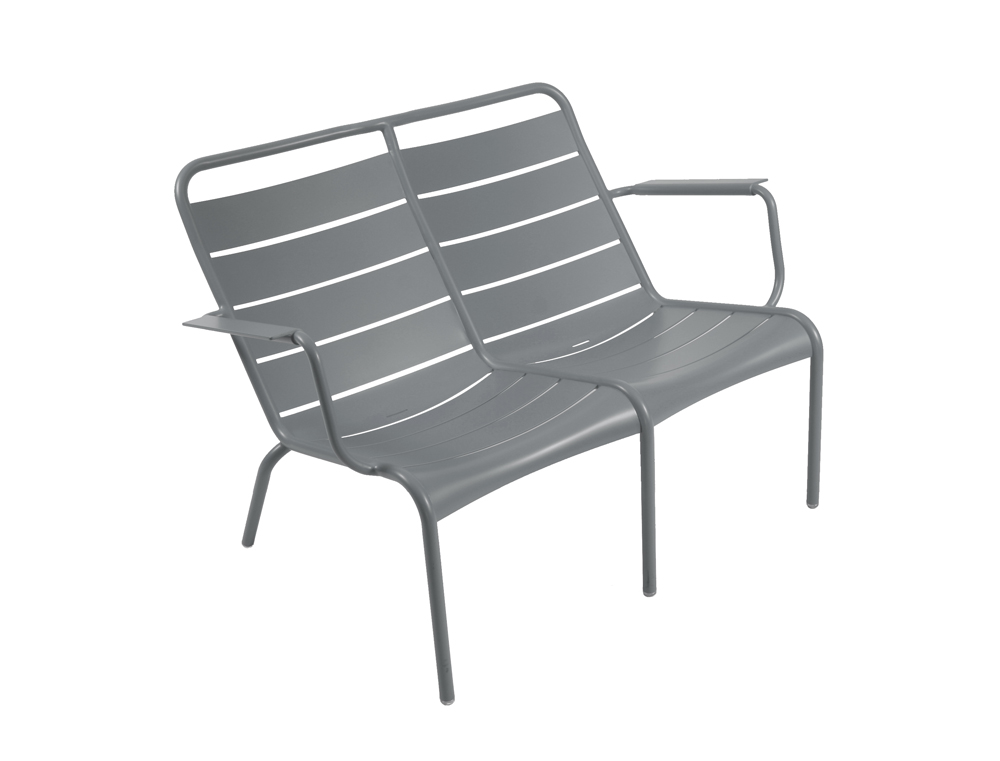 Luxembourg low armchair duo – Storm Grey