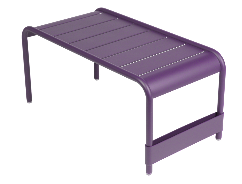 Luxembourg large low table/garden bench – Aubergine