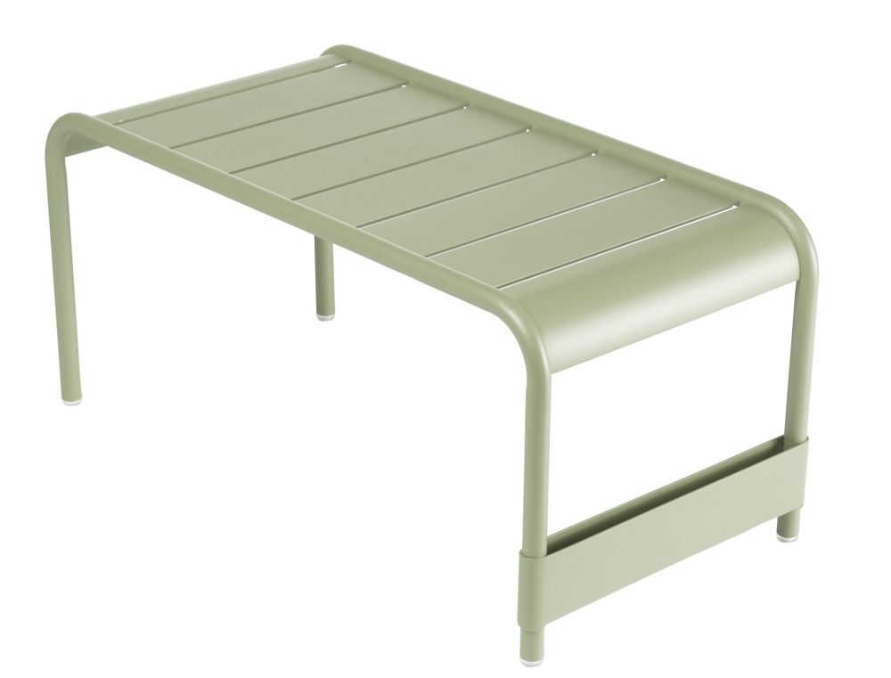 Luxembourg large low table/garden bench – Willow Green