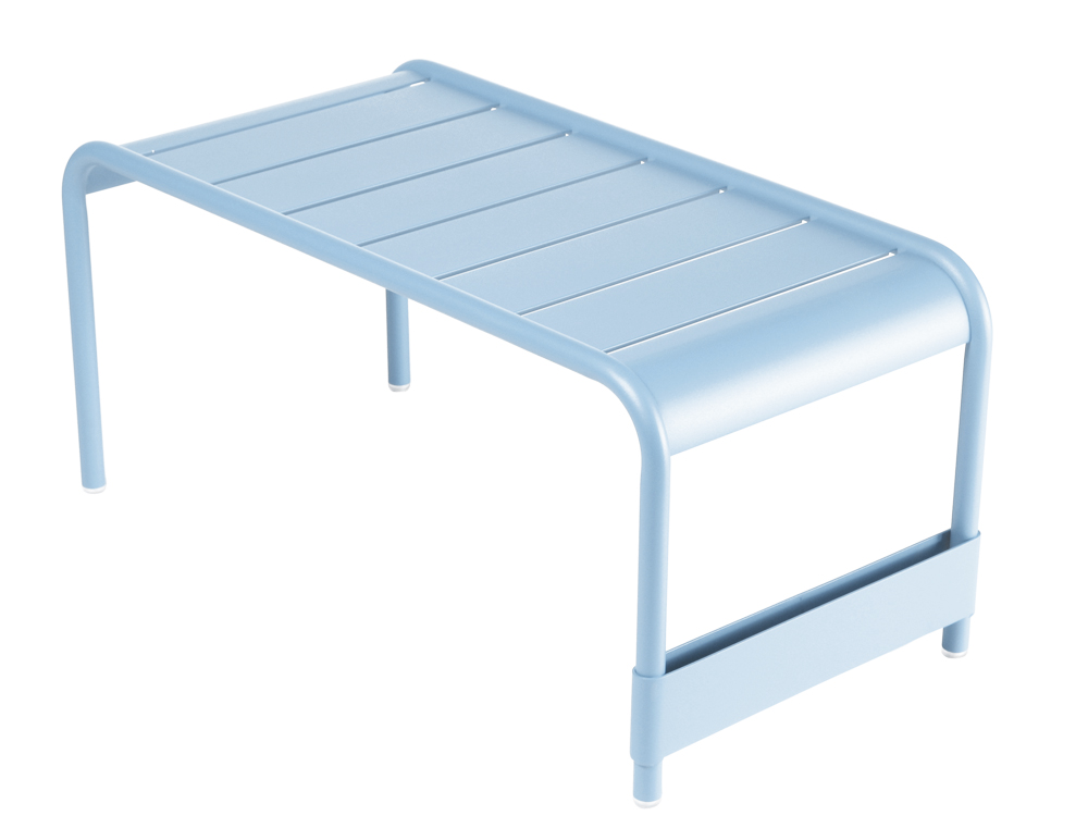 Luxembourg large low table/garden bench – Fjord Blue