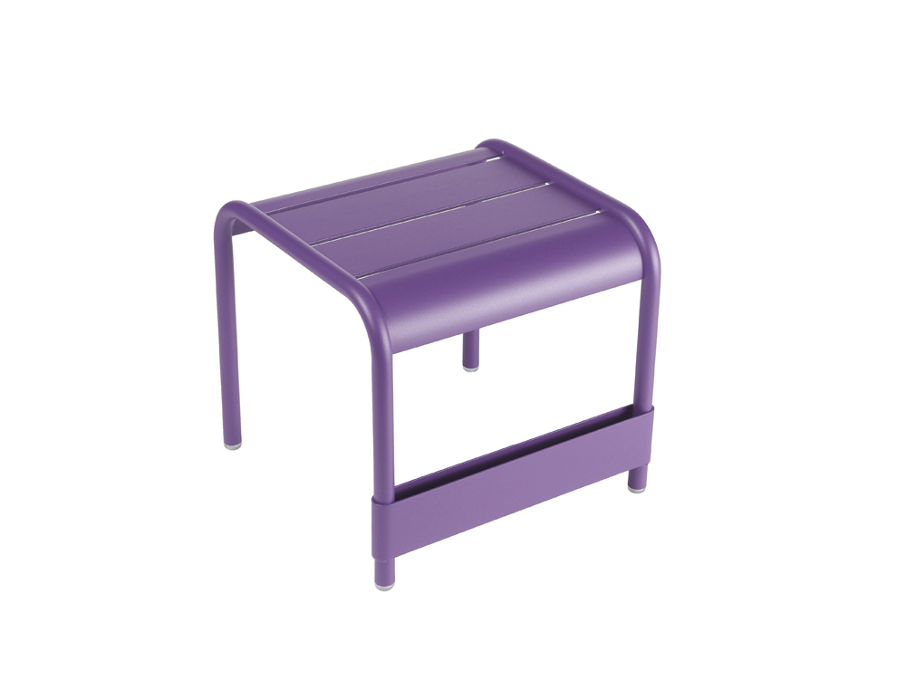 Luxembourg small low table/footrest – Aubergine