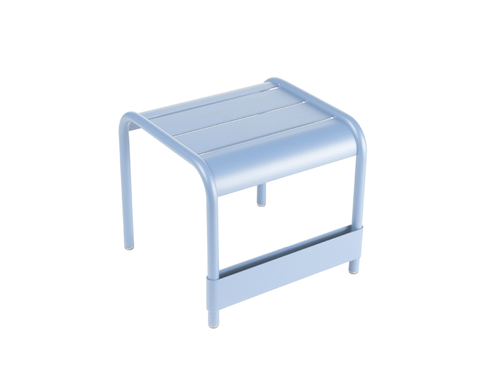 Luxembourg small low table/footrest – Fjord Blue