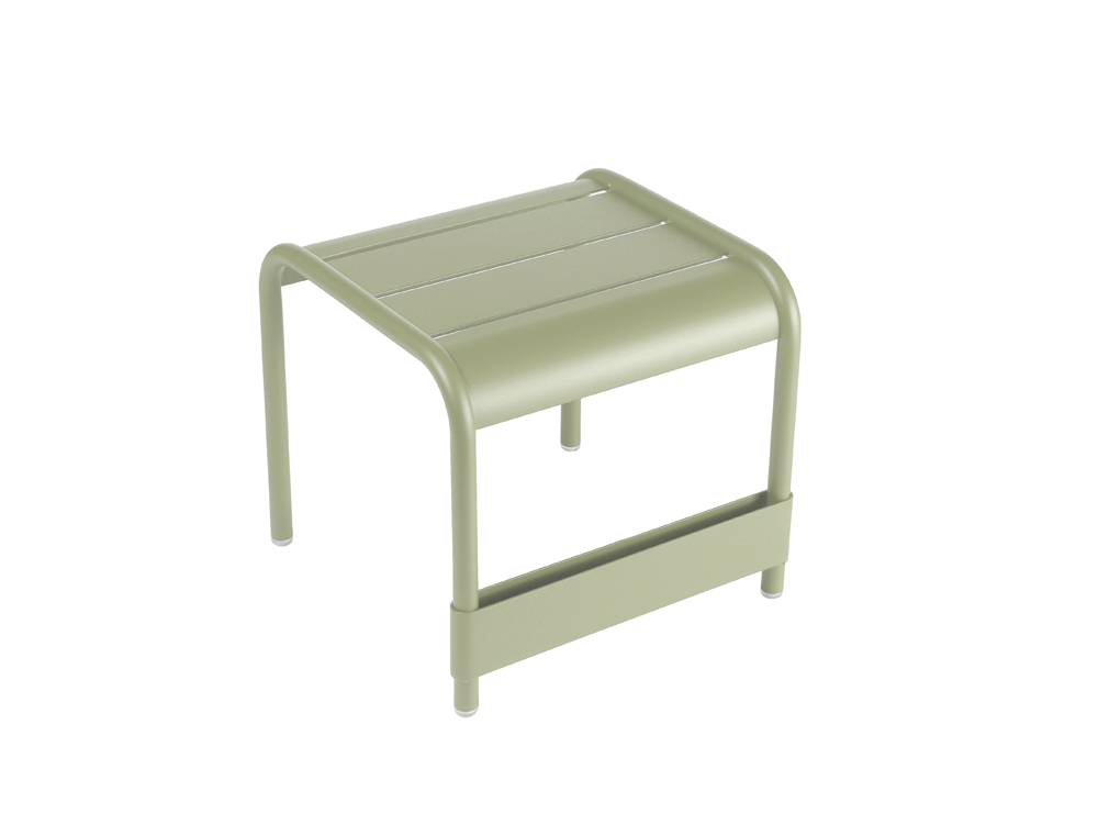 Luxembourg small low table/footrest – Willow Green