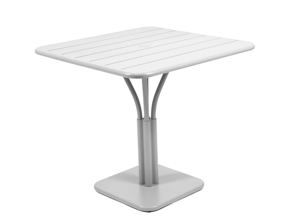 Luxembourg table 80 x 80 with 1 leg – Steel Grey