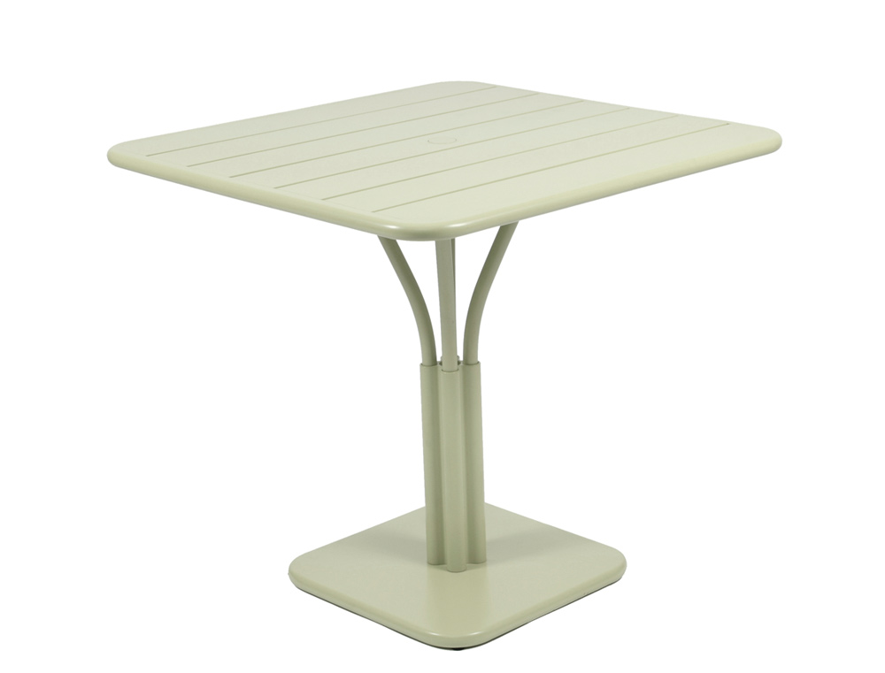 Luxembourg table 80 x 80 with 1 leg – Willow Green