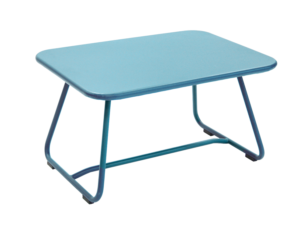 Sixties low table – Turquoise Blue