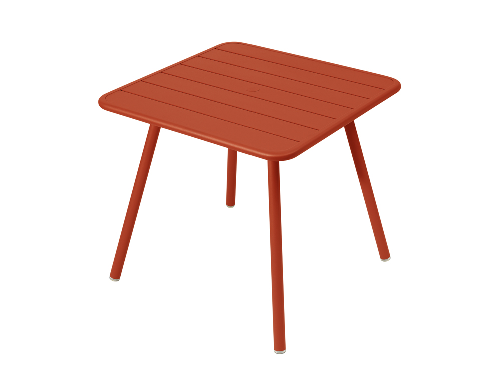 Luxembourg table 80 x 80 with 4 legs – Paprika