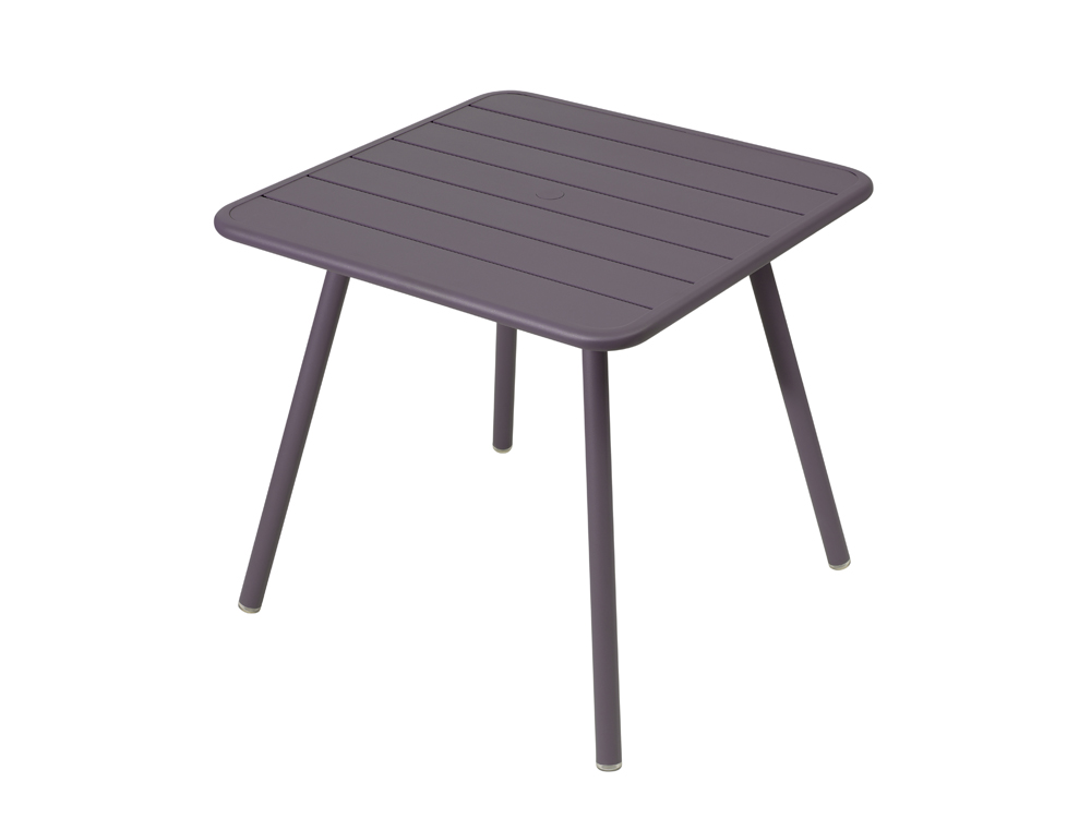 Luxembourg table 80 x 80 with 4 legs – Plum