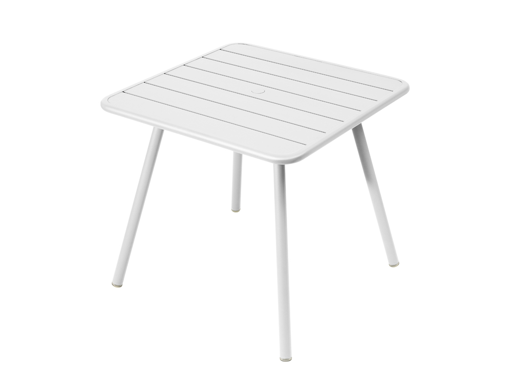 Luxembourg table 80 x 80 with 4 legs – Cotton White