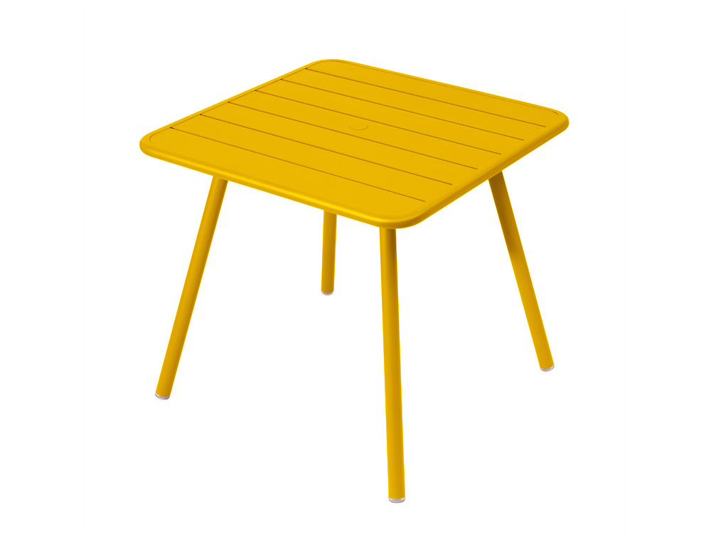 Luxembourg table 80 x 80 with 4 legs – Honey