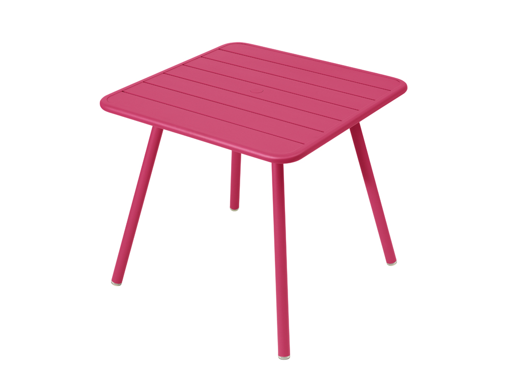 Luxembourg table 80 x 80 with 4 legs – Fuchsia
