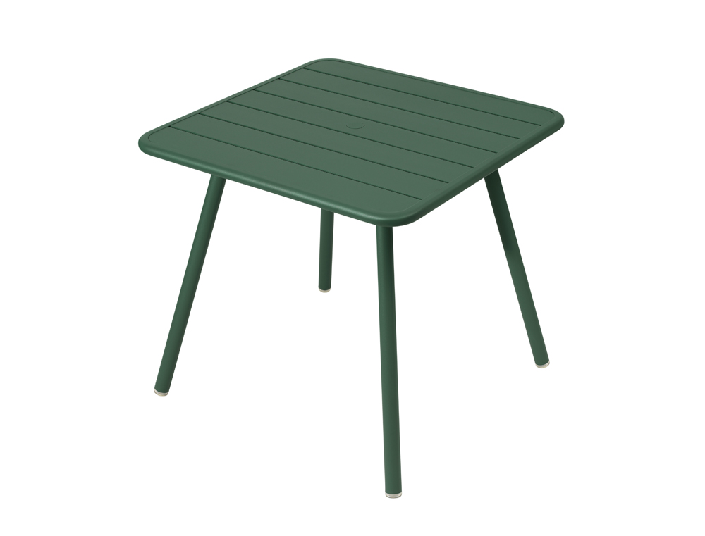 Luxembourg table 80 x 80 with 4 legs – Cedar Green
