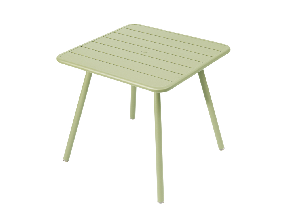 Luxembourg table 80 x 80 with 4 legs – Willow Green