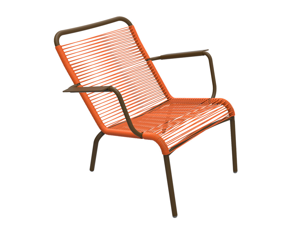 Saint Tropez low armchair – Russet